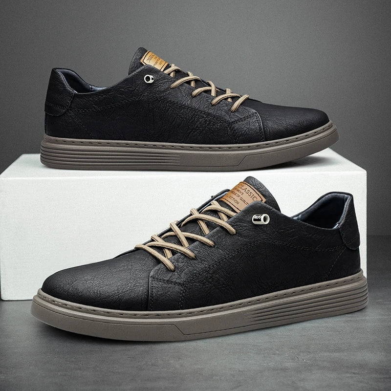 Lusso Passo Genuine Leather Sneakers by jobatua.com
