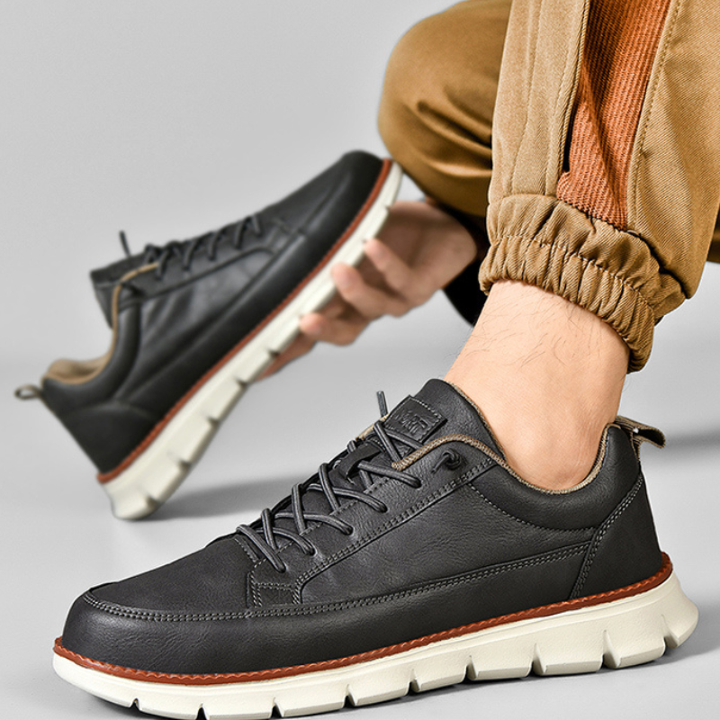 Maverick Leather Sneakers by Jobatua.com