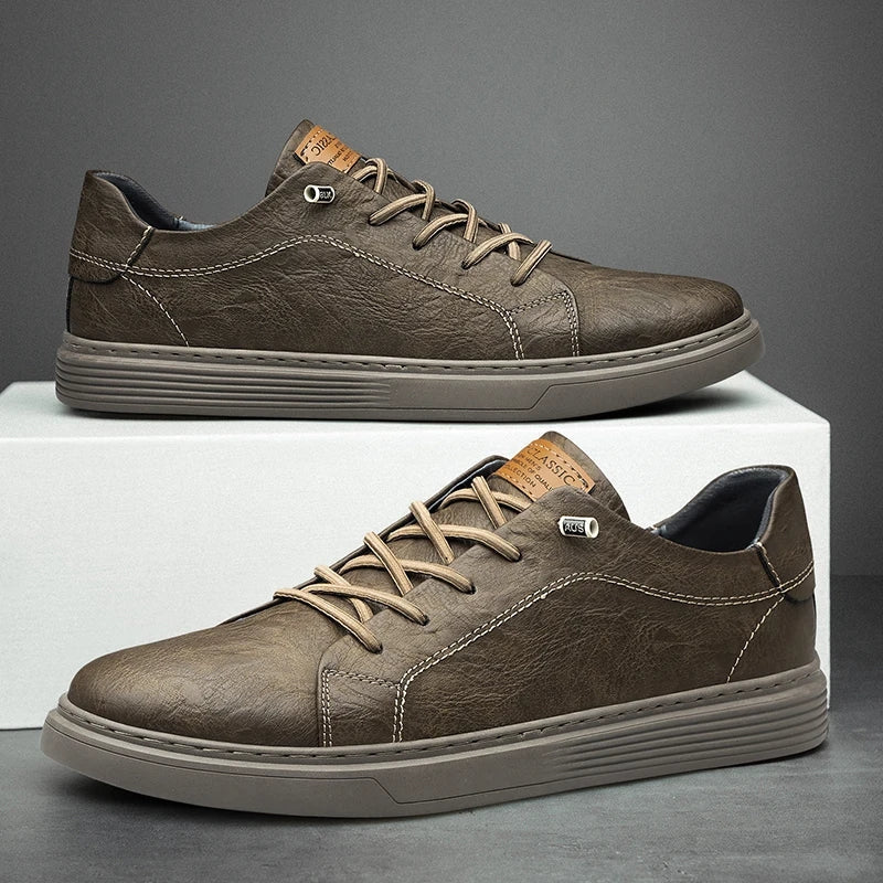 Lusso Passo Genuine Leather Sneakers by jobatua.com