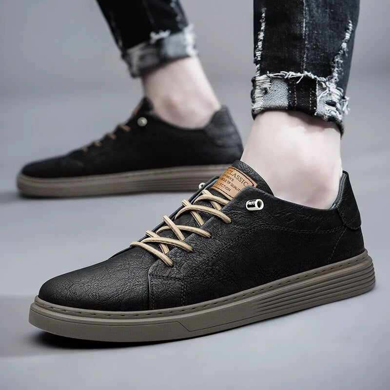 Lusso Passo Genuine Leather Sneakers by jobatua.com