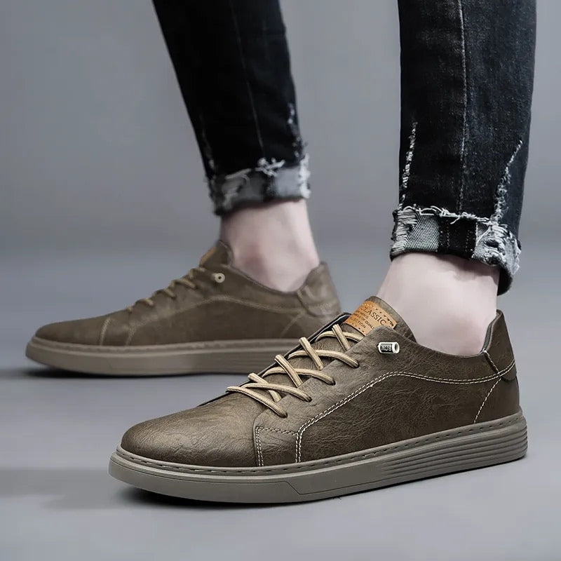Lusso Passo Genuine Leather Sneakers by jobatua.com