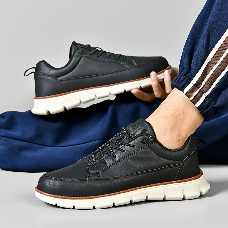 Maverick Leather Sneakers by Jobatua.com