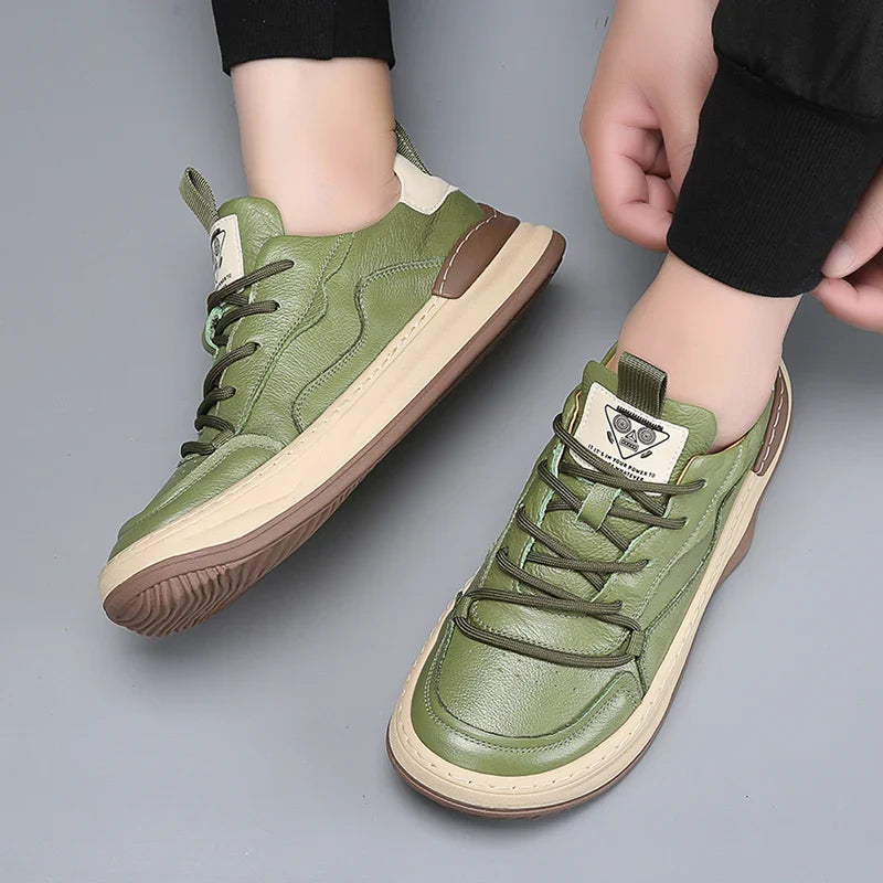 Noble Italiana Genuine Leather Sneakers by jobatua.com